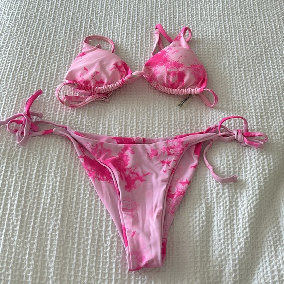 Pink Tie Dye Bikini (Two Piece Set) - Picture 3 of 3